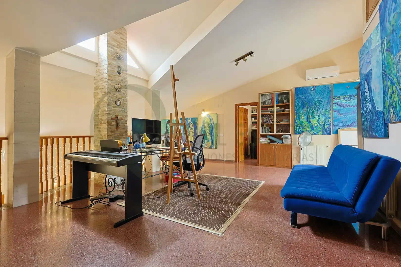 Sala d'estar de Casa o xalet en venda en Alicante / Alacant amb Aire condicionat, Calefacció i Jardí privat