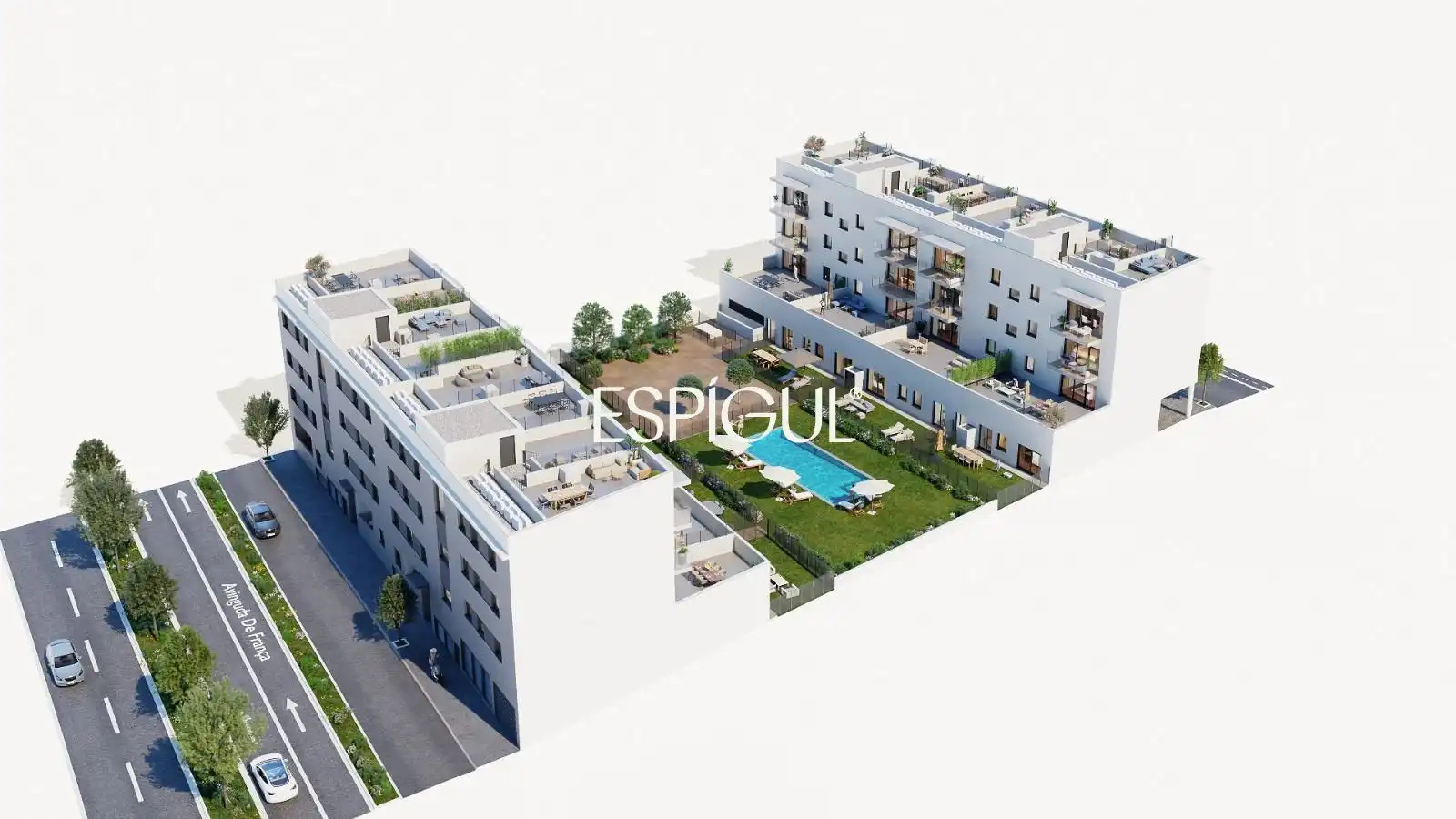 Vista exterior de Piso en venta en Sarrià de Ter con Calefacción, Terraza y Trastero