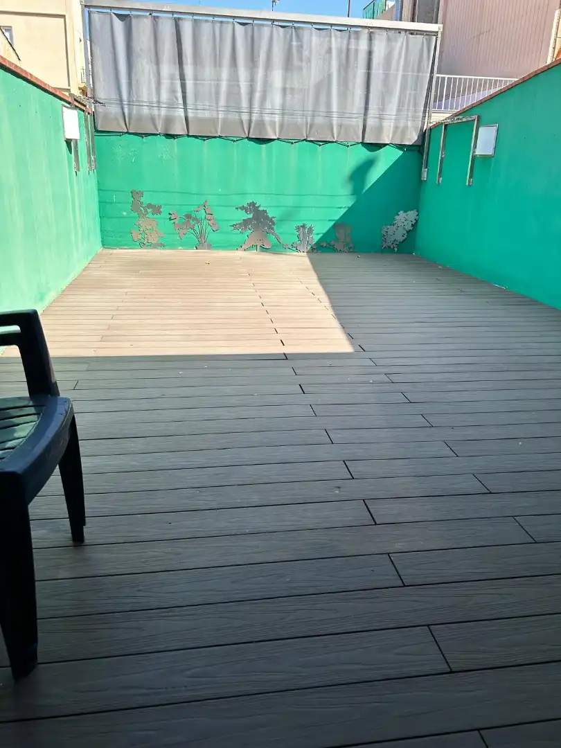 Terrassa de Casa adosada en venda en Badalona amb Aire condicionat, Calefacció i Parquet