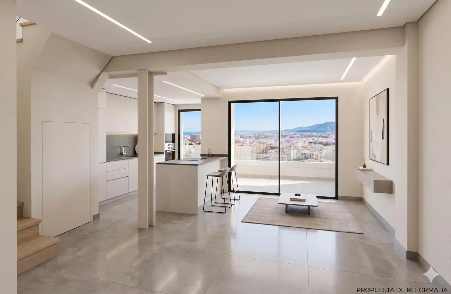 Küche von Dachboden zum Verkauf in Málaga mit Terrasse und Gemeinschaftspool