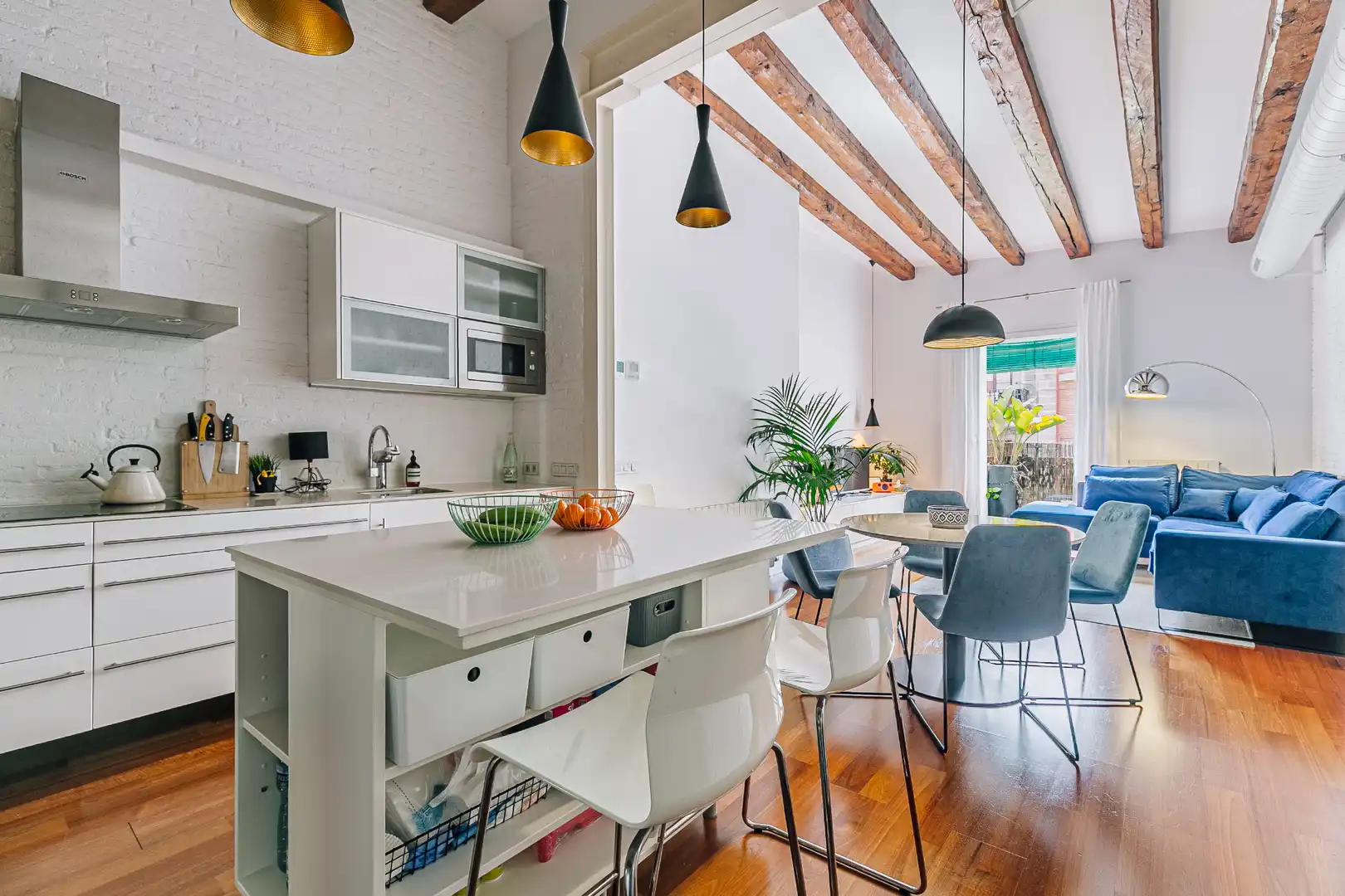 Cocina de Piso en venta en Barcelona con Aire acondicionado, Calefacción y Parquet