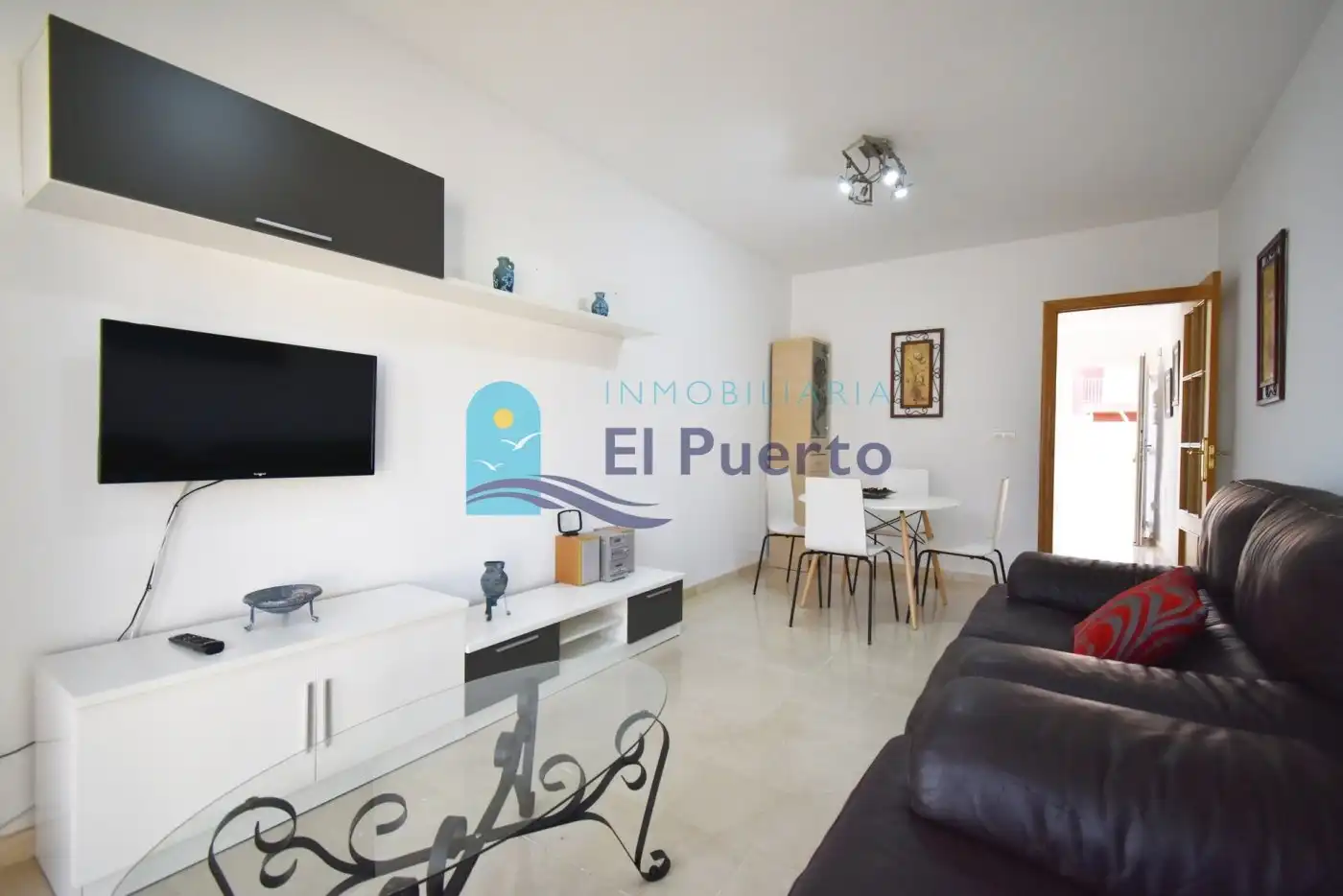 Sala de estar de Apartamento en venta en Mazarrón con Aire acondicionado, Jardín privado y Terraza