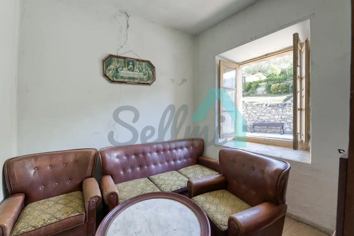 Sala de estar de Casa adosada en venta en Oviedo 