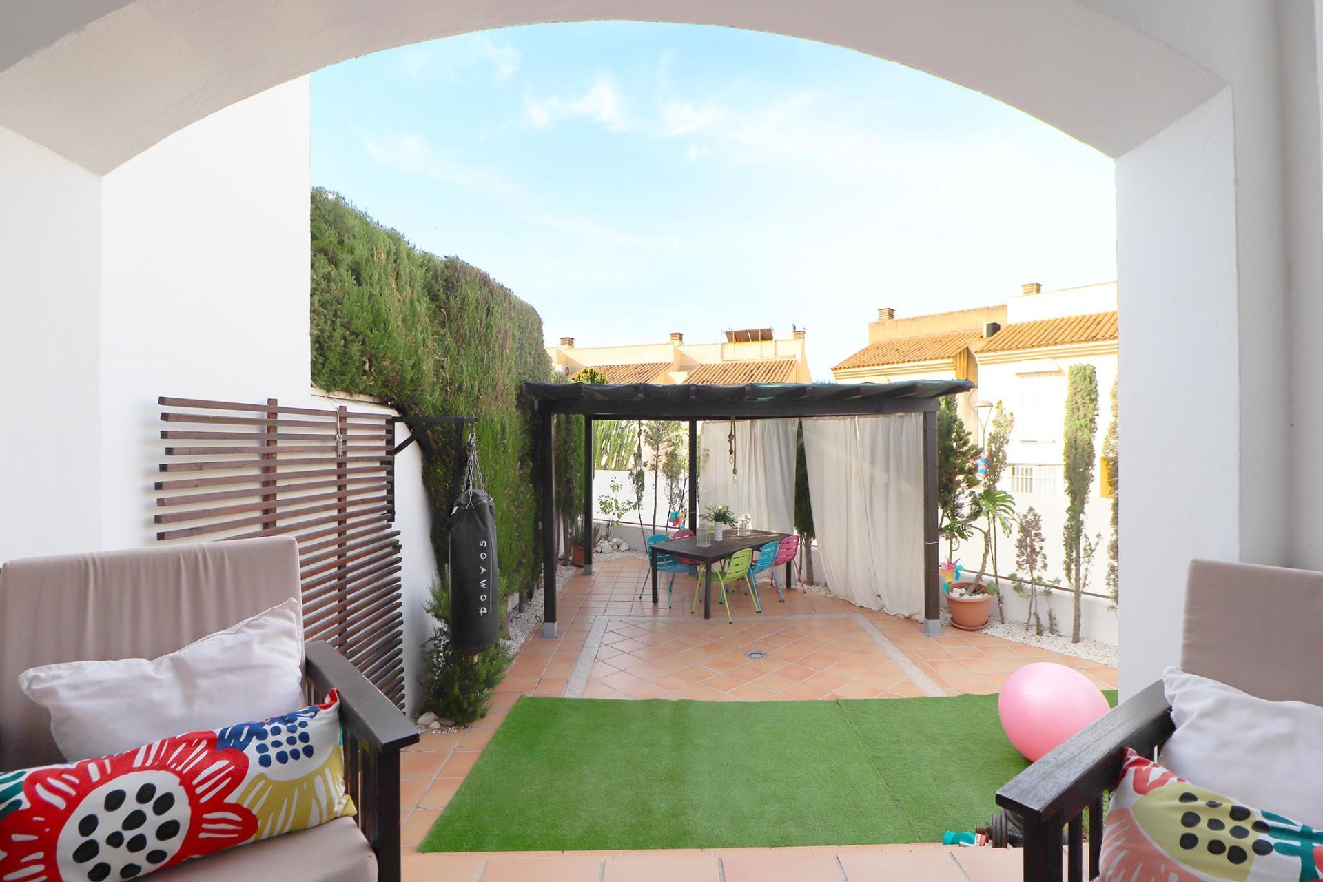 Terrassa de Casa adosada en venda en Rincón de la Victoria amb Aire condicionat, Calefacció i Jardí privat