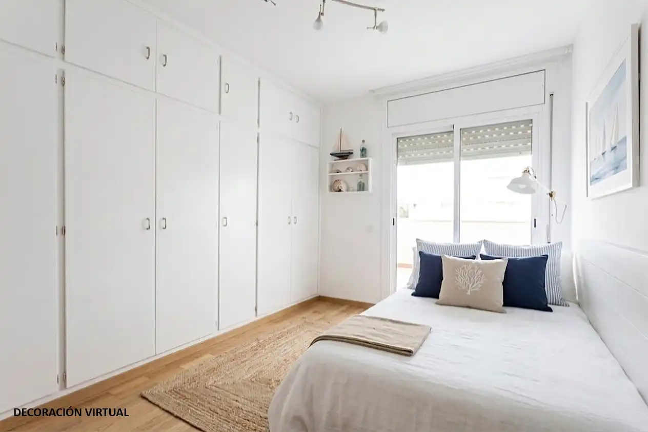 Bedroom of Attic for sale in Vilanova i la Geltrú  with Air Conditioner, Heating and Terrace
