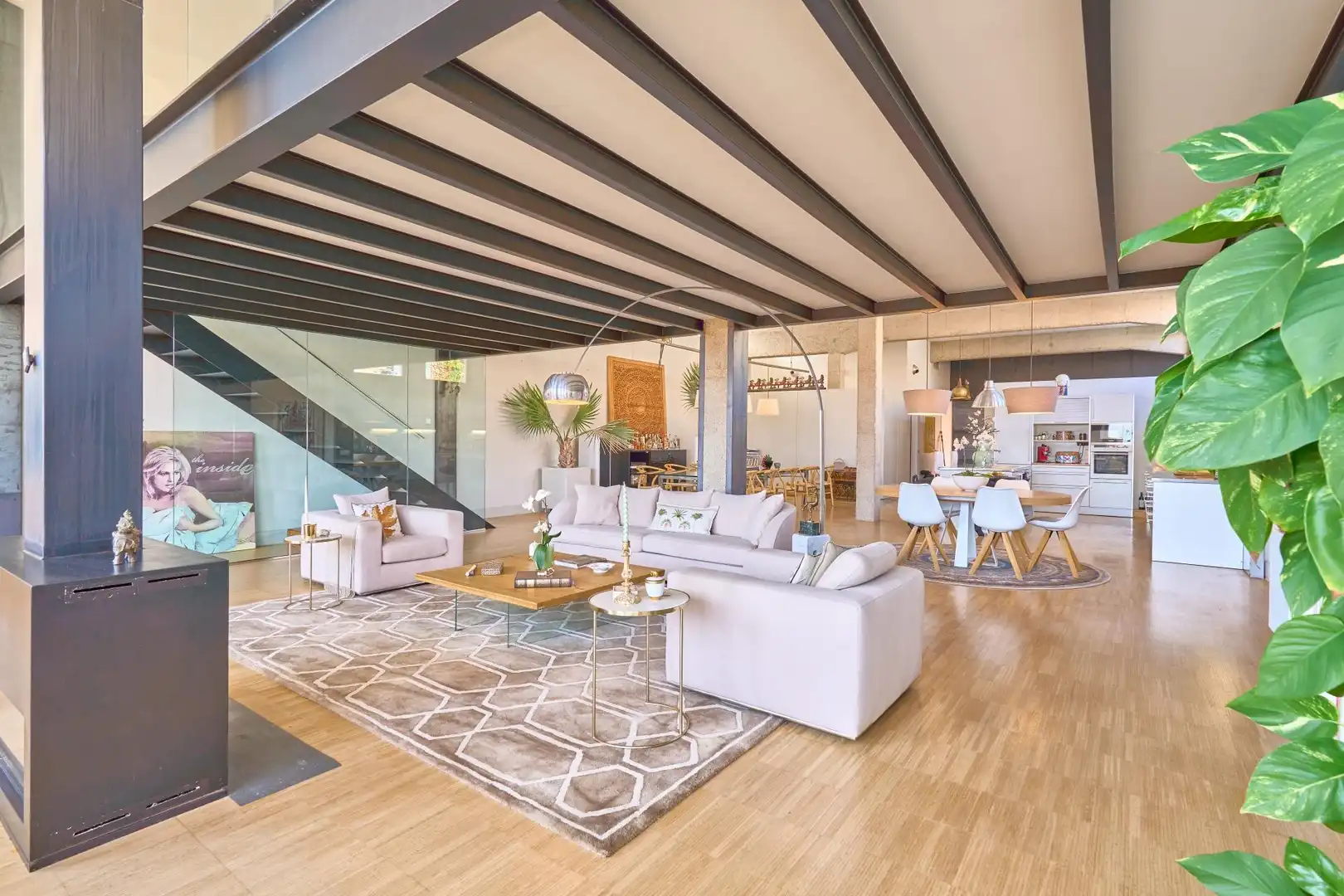 Living room of Houses for sale in  Palma de Mallorca  with Air Conditioner, Heating and Parquet flooring