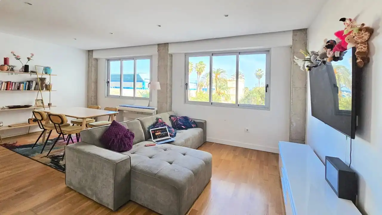 Sala d'estar de Pis en venda en  Valencia Capital amb Aire condicionat, Calefacció i Terrassa