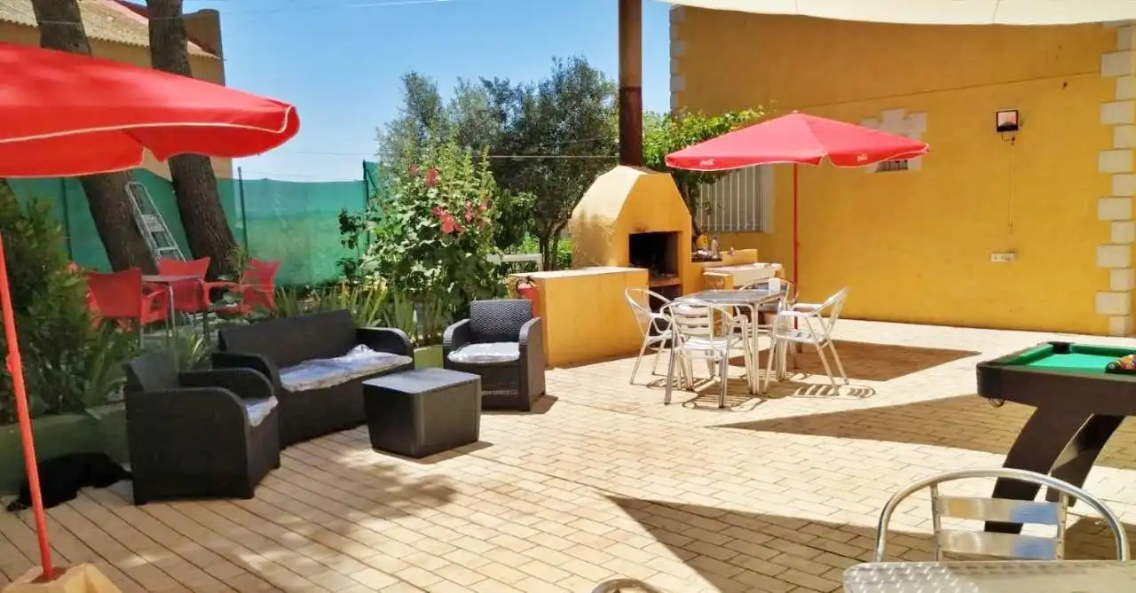 Terraza de Casa o chalet en venta en Alcalá del Júcar con Aire acondicionado, Jardín privado y Terraza