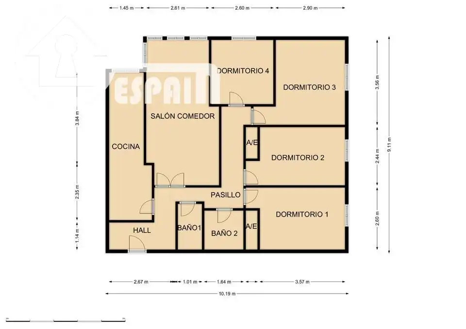 Flat for sale in Madrid  with Air Conditioner and Heating