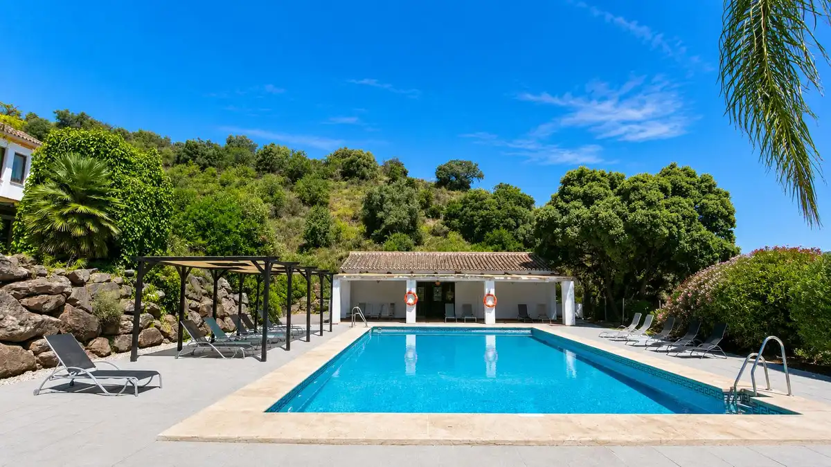 Swimming pool of Country homes for sale in Almogía  with Air Conditioner, Private garden and Terrace
