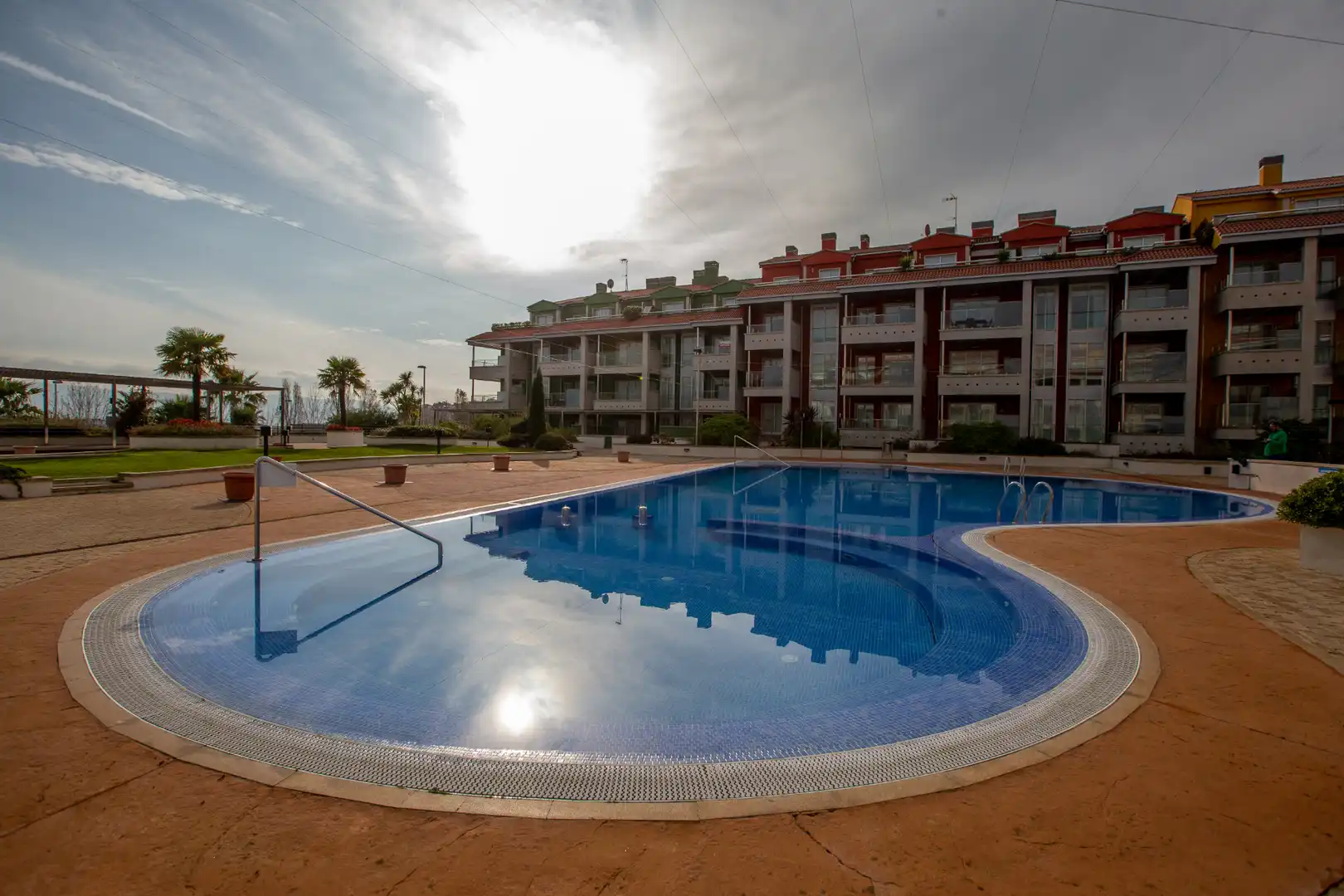 Piscina de Apartamento de alquiler en Sanxenxo con Terraza, Amueblado y Horno