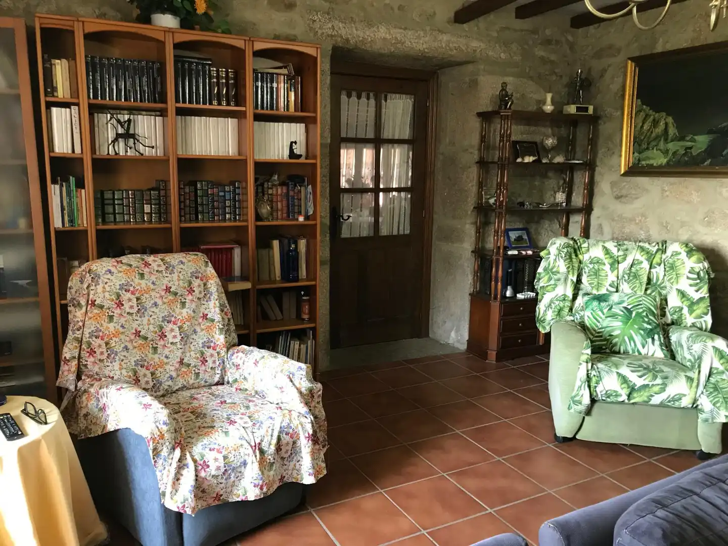Sala de estar de Finca rústica en venta en Rois con Calefacción y Piscina