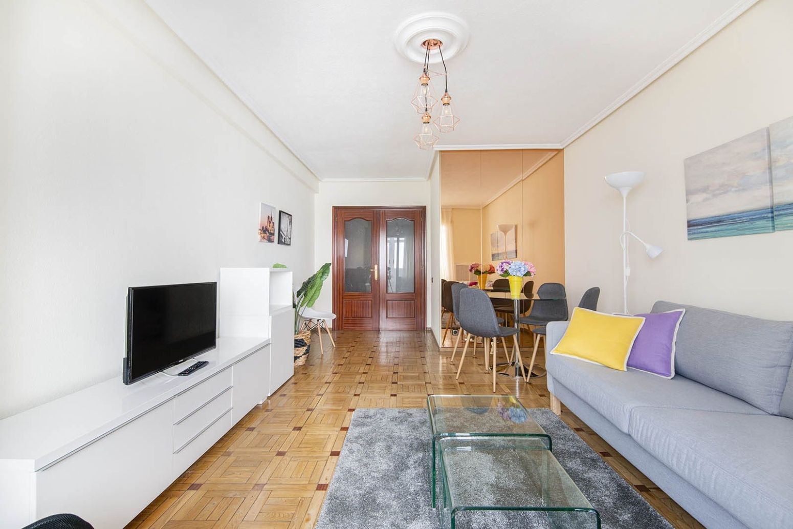 Living room of Flat for sale in Oviedo   with Heating and Terrace