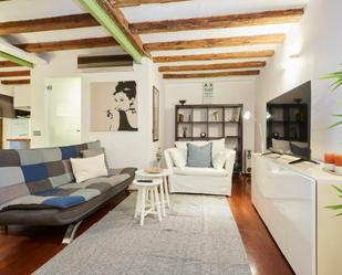 Sala d'estar de Apartament de lloguer en  Barcelona Capital amb Aire condicionat