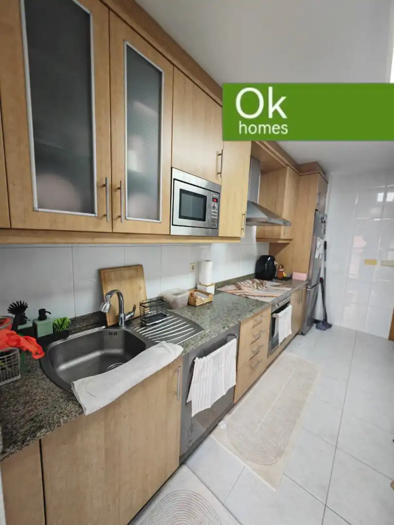 Kitchen of Flat for sale in Arteixo  with Heating, Parquet flooring and Terrace