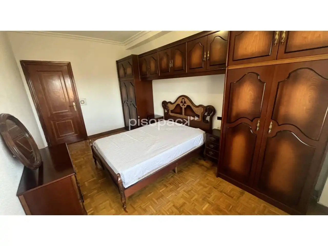 Bedroom of Flat for sale in  Pamplona / Iruña  with Heating, Parquet flooring and Alarm