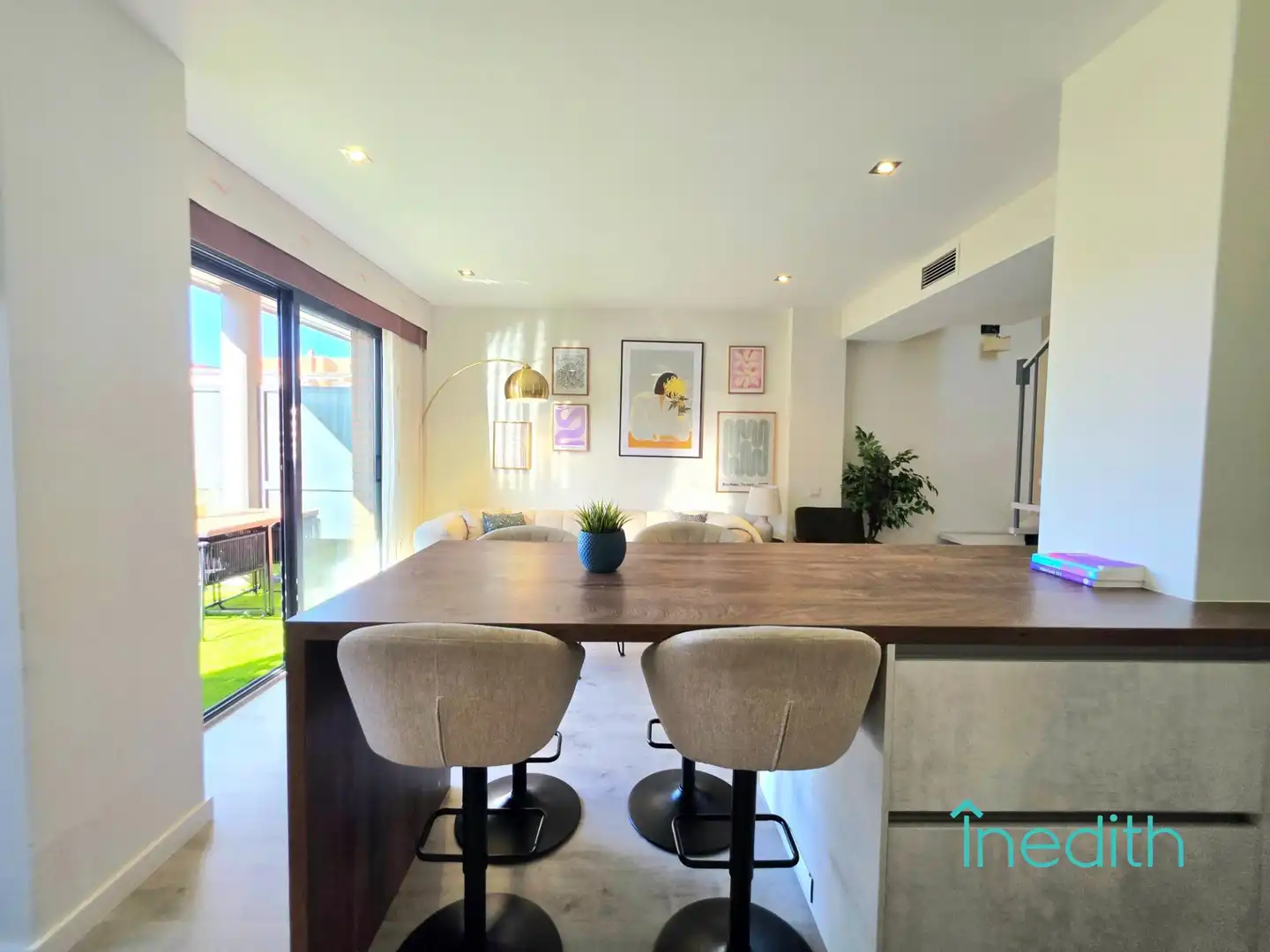 Dining room of Flat for sale in Castelldefels  with Air Conditioner, Heating and Private garden