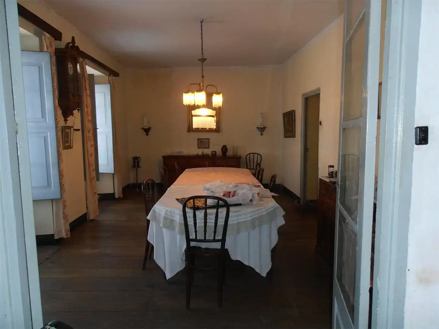 Esszimmer von Country house zum Verkauf in A Rúa  mit Balkon