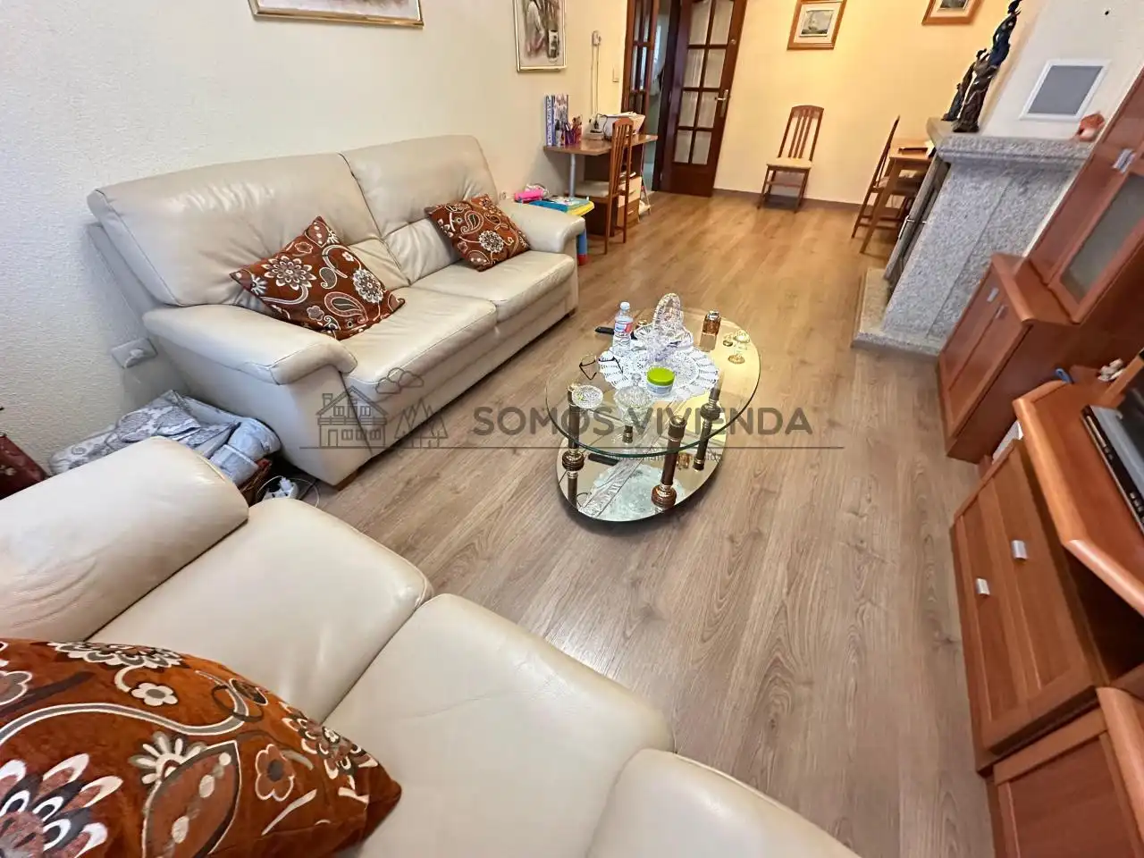 Wohnzimmer von Einfamilien-Reihenhaus zum Verkauf in Barbadás mit Heizung, Privatgarten und Terrasse
