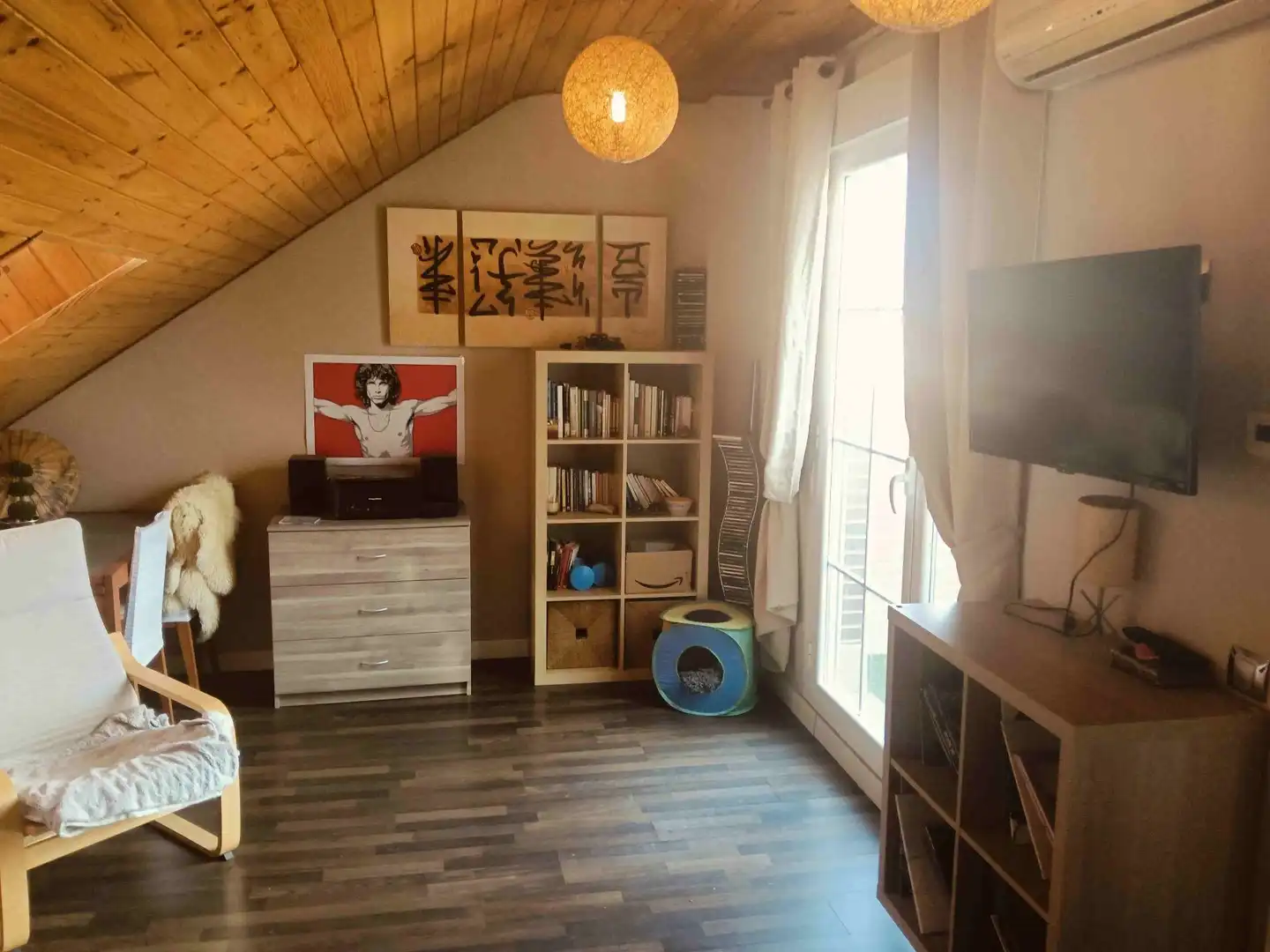 Sala de estar de Casa adosada en venta en María de Huerva con Calefacción, Terraza y Trastero