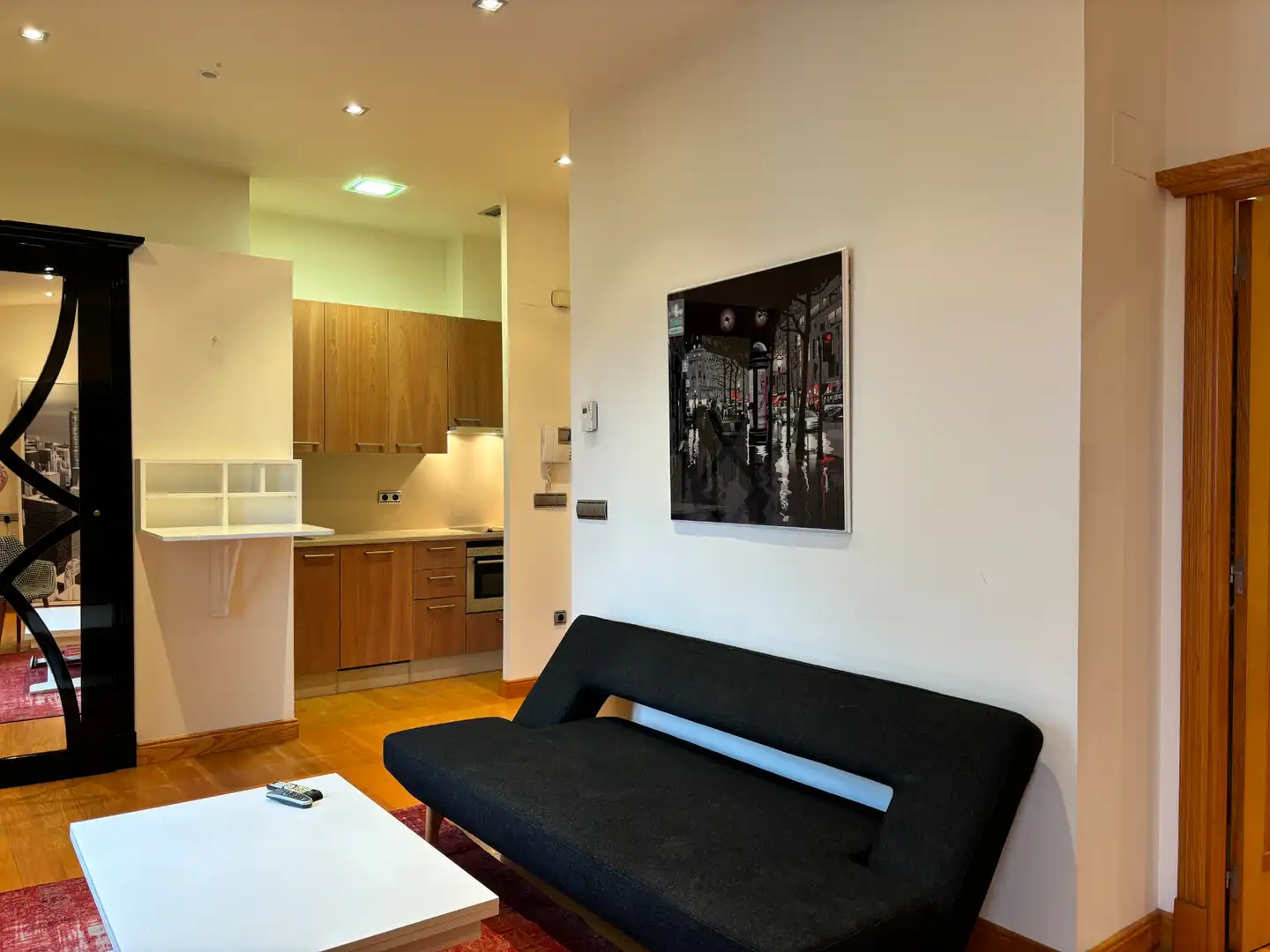 Sala de estar de Estudio de alquiler en Vigo  con Calefacción, Amueblado y Horno