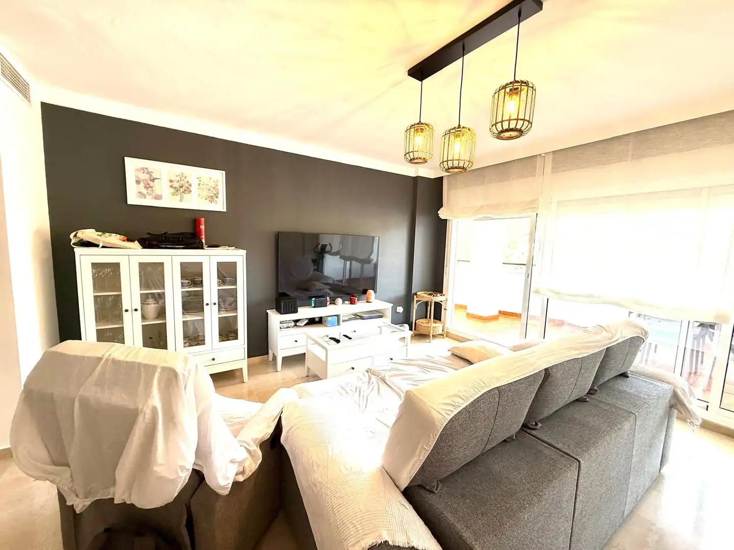 Living room of Flat for sale in Parauta  with Terrace, Storage room and Furnished