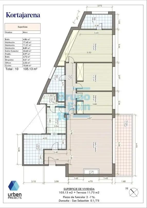 Flat for sale in Donostia - San Sebastián   with Heating, Terrace and Storage room