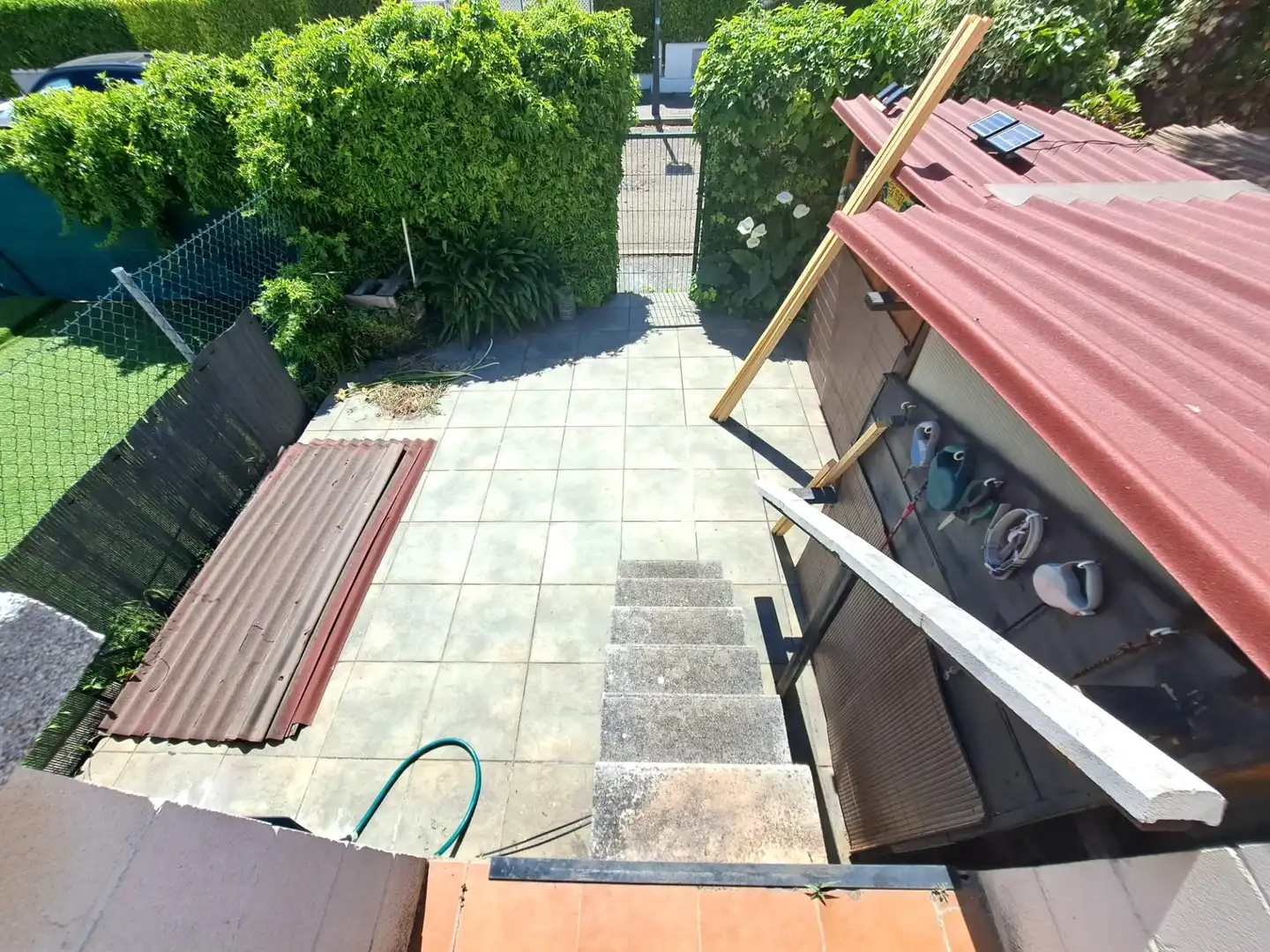 Terrasse von Einfamilien-Reihenhaus zum Verkauf in Zarratón mit Heizung, Terrasse und Möbliert