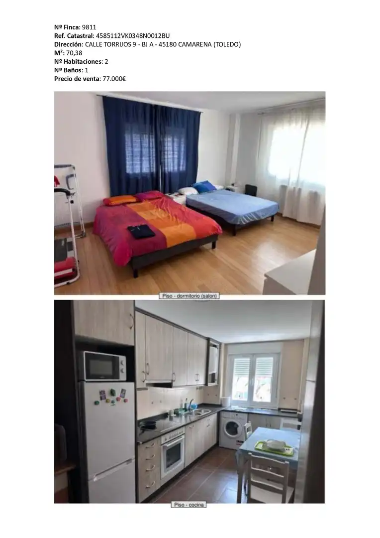 Bedroom of Flat for sale in Yeles  with Heating