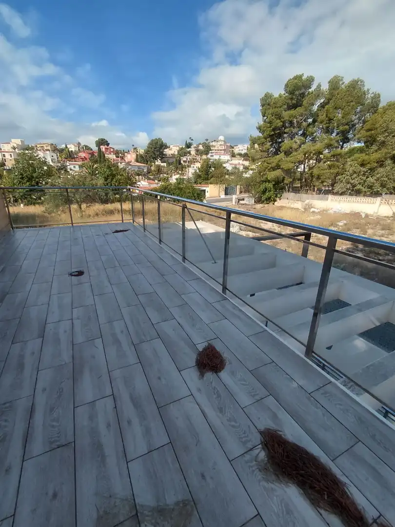 Terraza de Casa o chalet de alquiler en La Nucia con Aire acondicionado, Jardín privado y Terraza