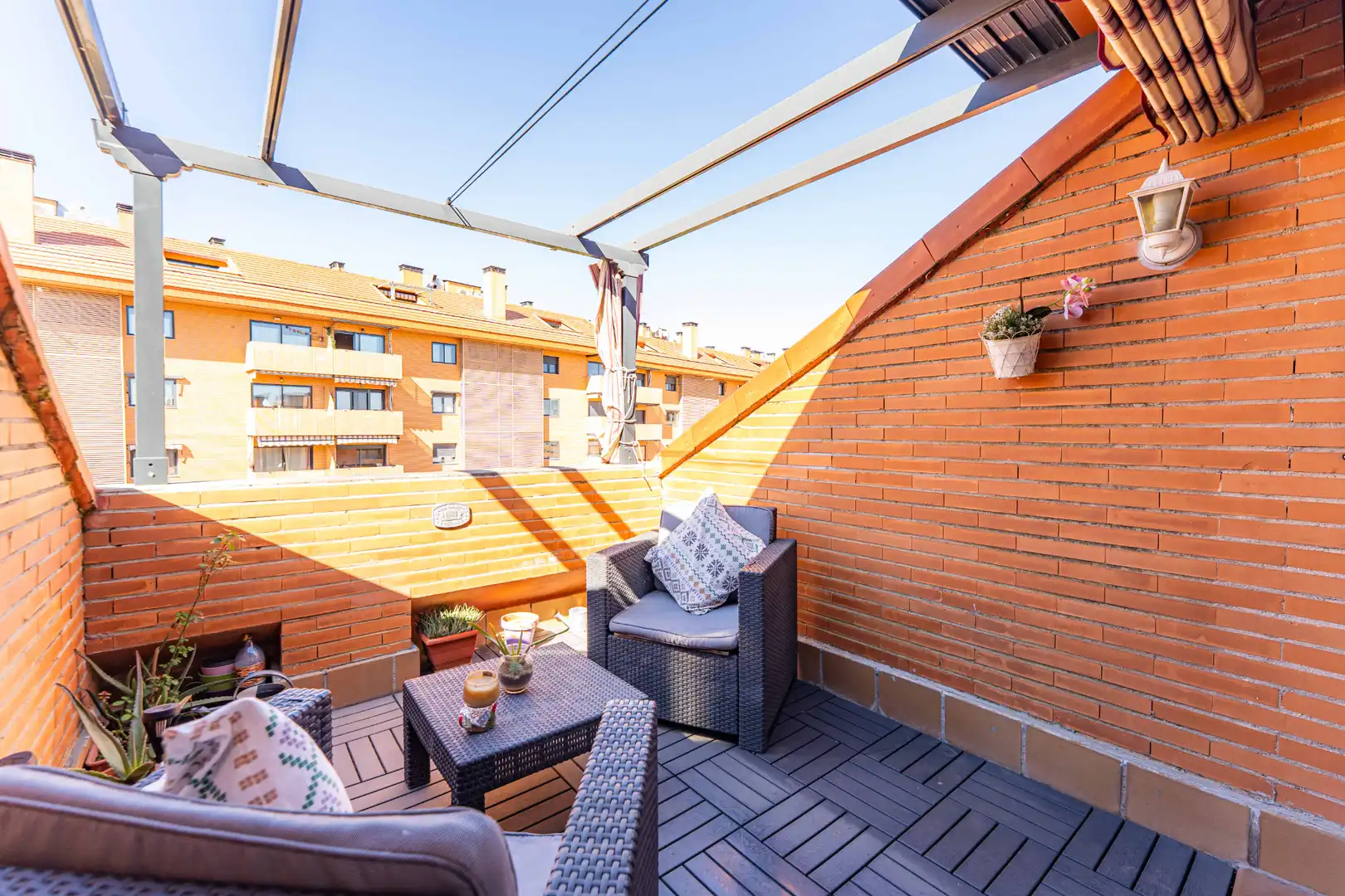 Terrasse von Dachboden zum Verkauf in Arroyomolinos (Madrid) mit Heizung, Parkett und Terrasse