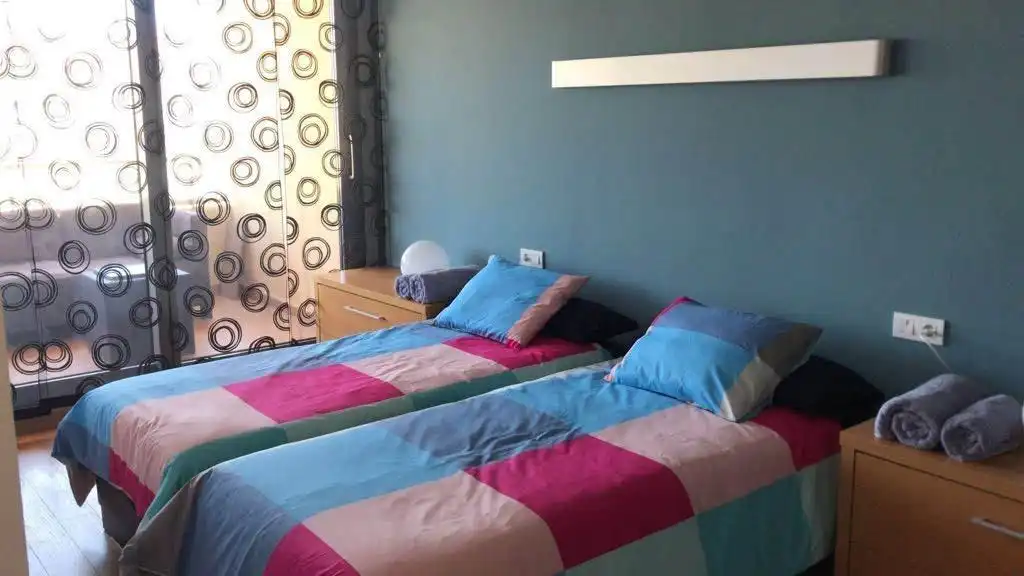 Schlafzimmer von Wohnung zur Miete in Cullera mit Klimaanlage, Terrasse und Möbliert