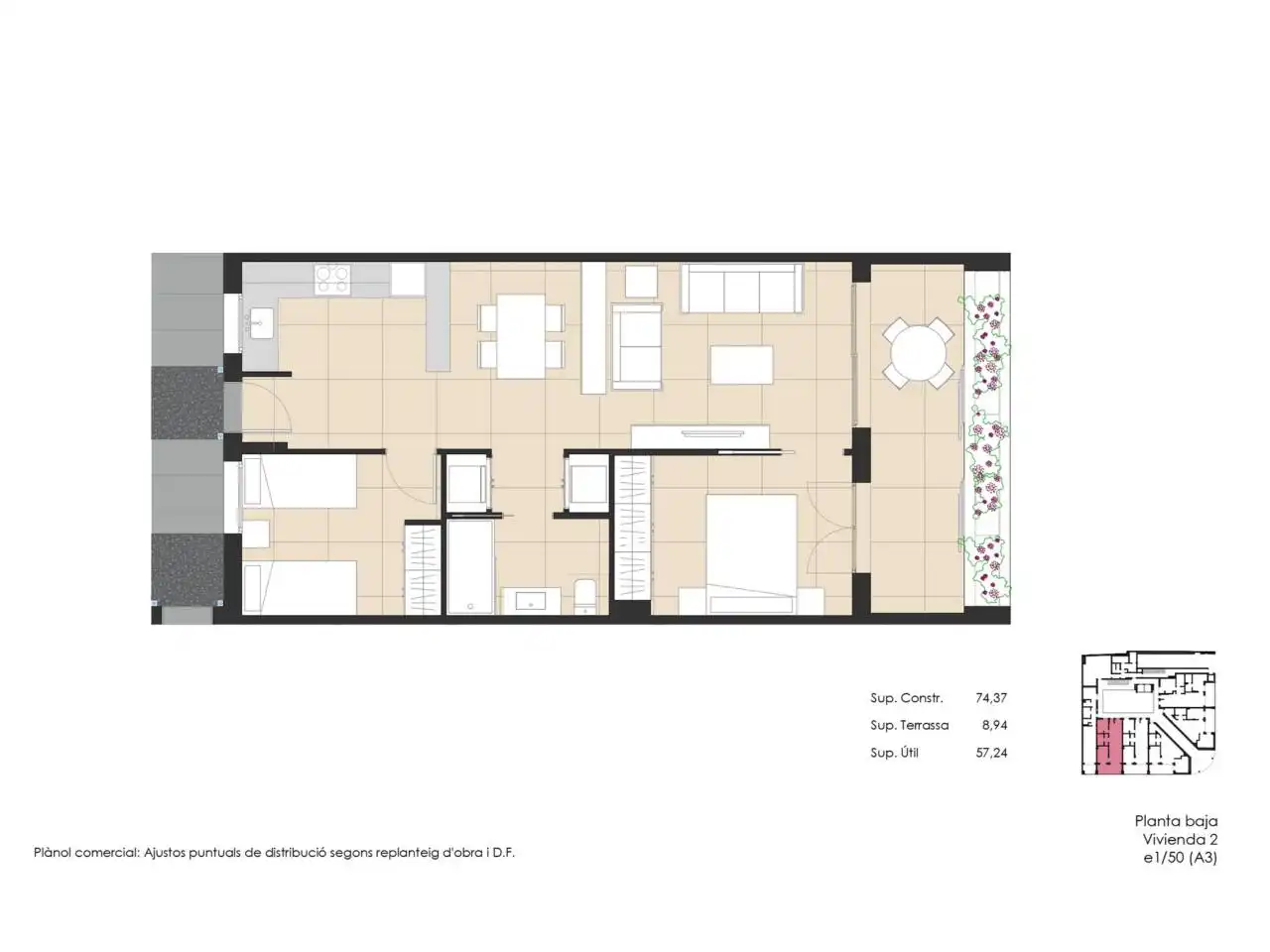 Wohnung mit Aufzug zum Verkauf in Calle President Macià 116, imagen 41