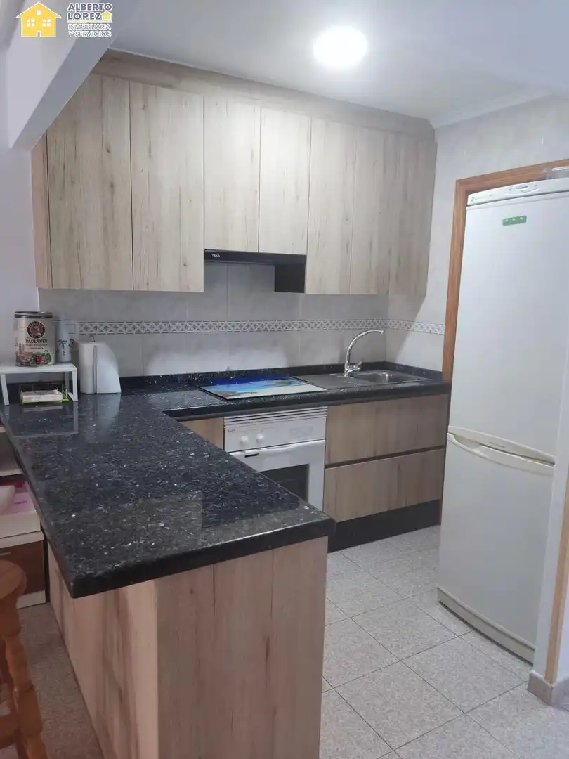 Cuina de Planta baixa de lloguer en Elche / Elx amb Aire condicionat, Terrassa i Moblat