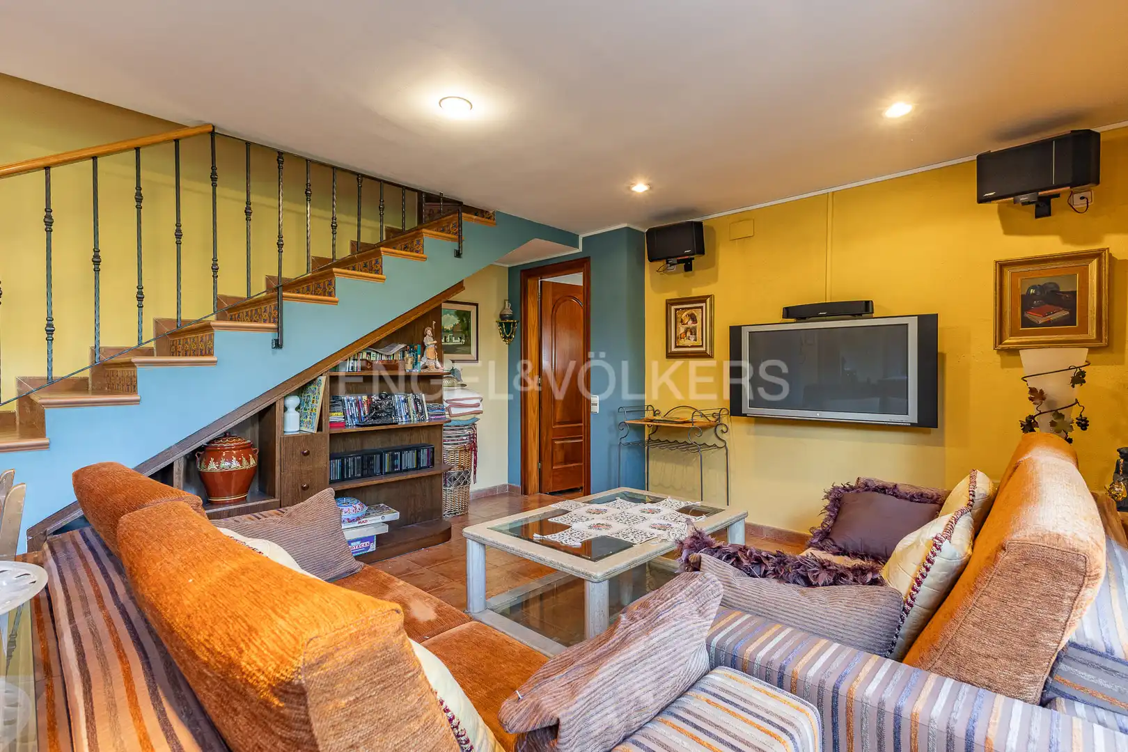 Sala de estar de Casa o chalet de alquiler en Sant Cugat del Vallès con Calefacción, Jardín privado y Piscina