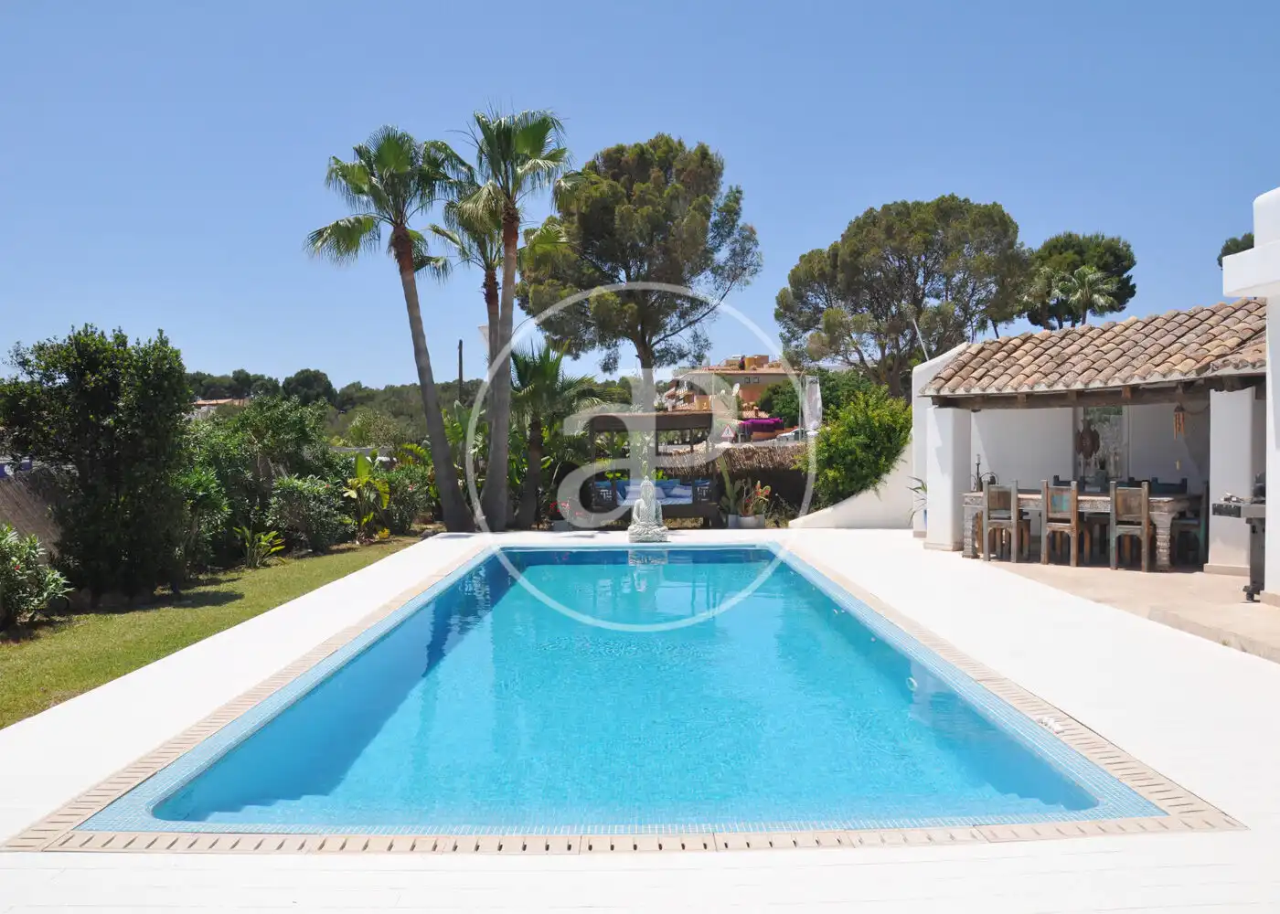 Piscina de Casa o xalet en venda en Calvià amb Aire condicionat, Calefacció i Jardí privat