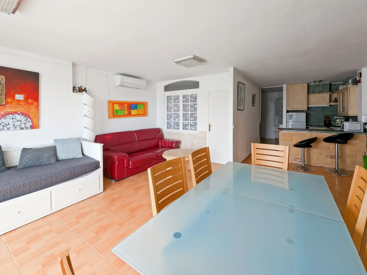 Sala de estar de Dúplex en venta en Empuriabrava con Aire acondicionado, Calefacción y Terraza