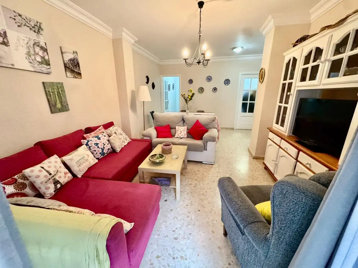 Sala de estar de Planta baja en venta en Punta Umbría con Amueblado y Balcón