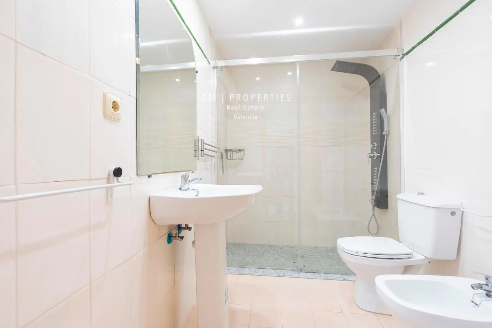 Bathroom of Flat for rent in Alboraya  with Air Conditioner, Heating and Terrace