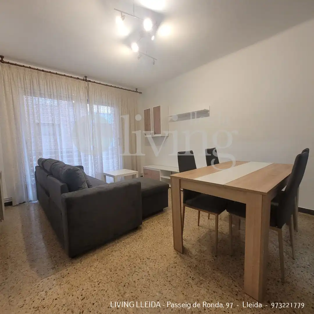 Wohnzimmer von Wohnung zur Miete in Lleida mit Klimaanlage, Heizung und Terrasse