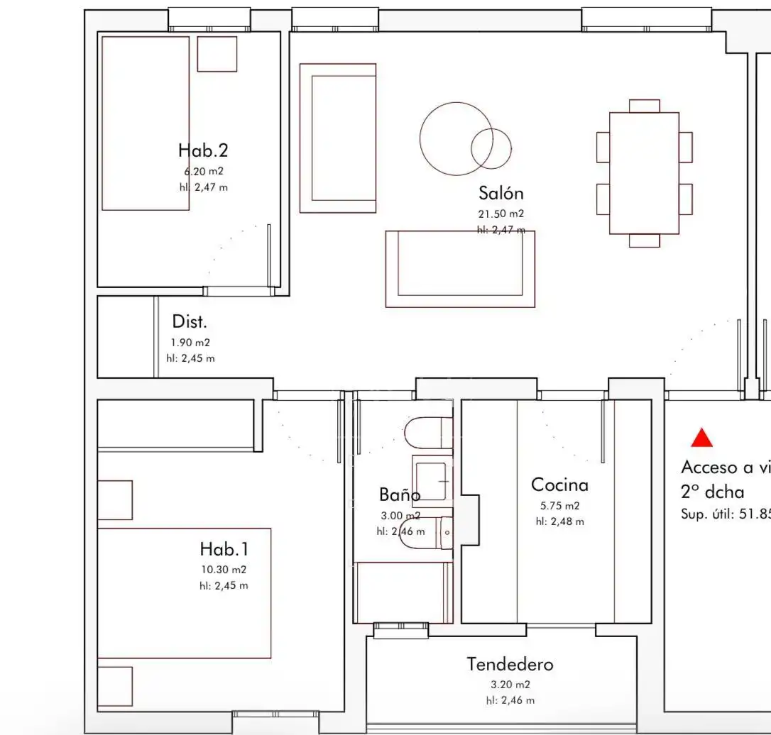 Flat for sale in Madrid  with Air Conditioner and Heating