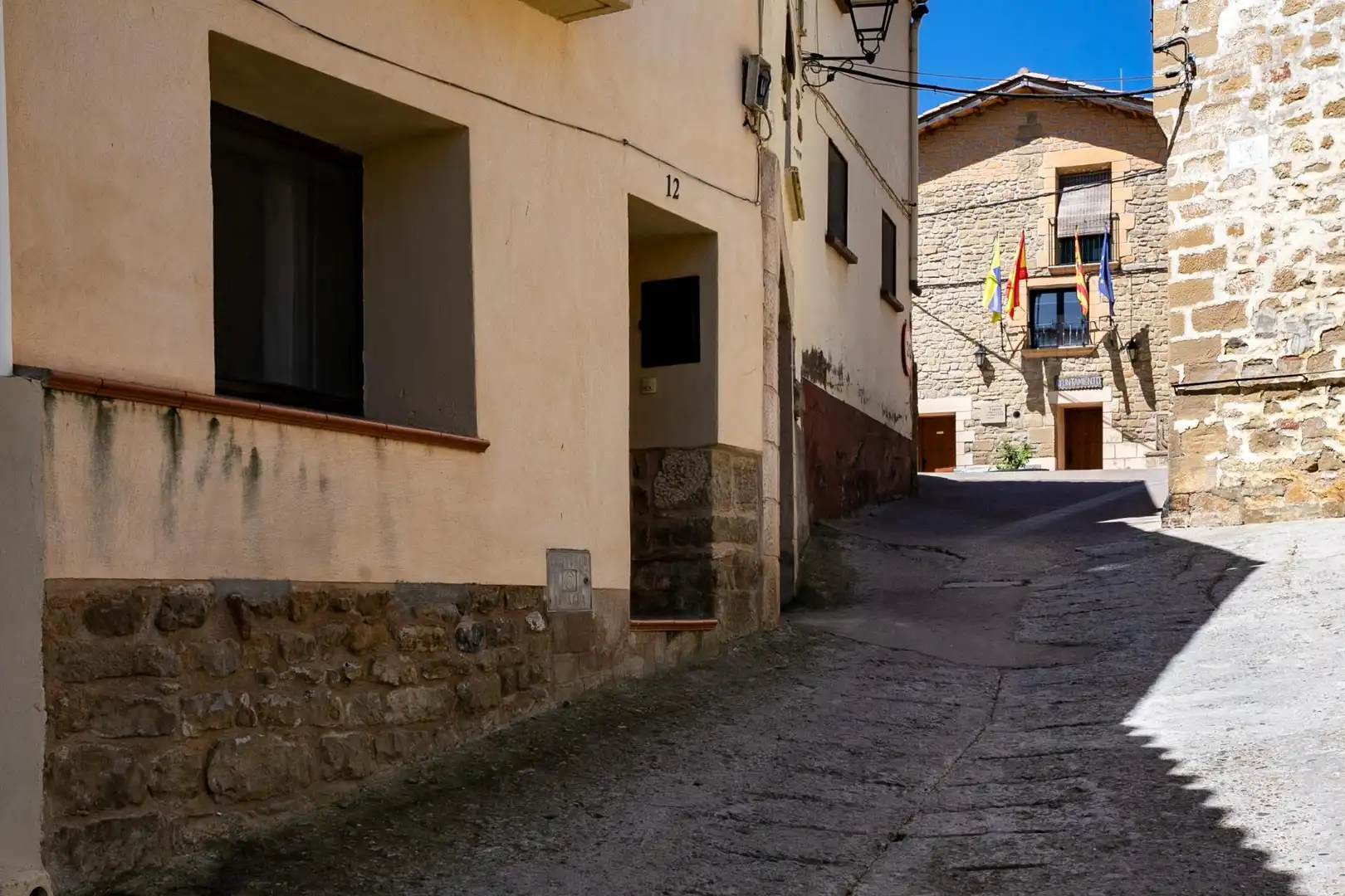 Vista exterior de Casa o chalet en venta en Santa Eulalia de Gállego con Amueblado