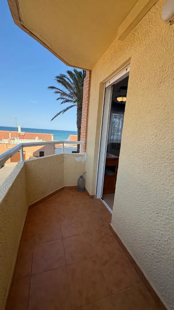 Balcony of Flat for sale in Guardamar del Segura  with Air Conditioner, Heating and Furnished