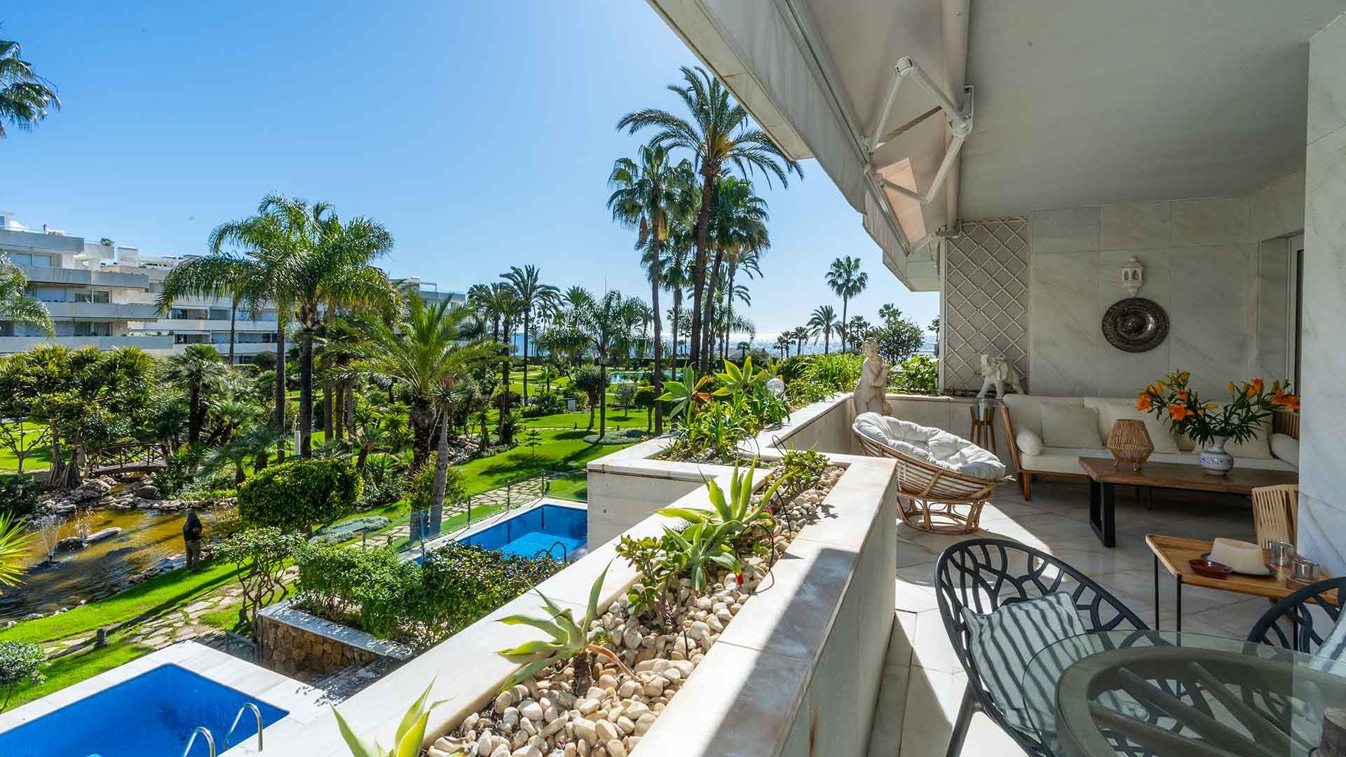 Terraza de Apartamento en venta en Marbella con Aire acondicionado, Terraza y Trastero