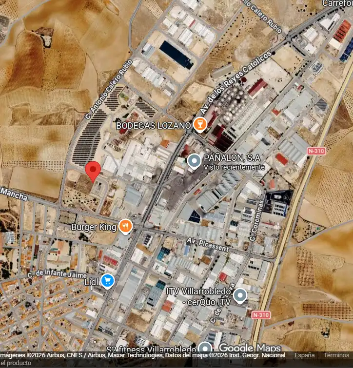 Vista exterior de Terreno industrial en venta en Villarrobledo