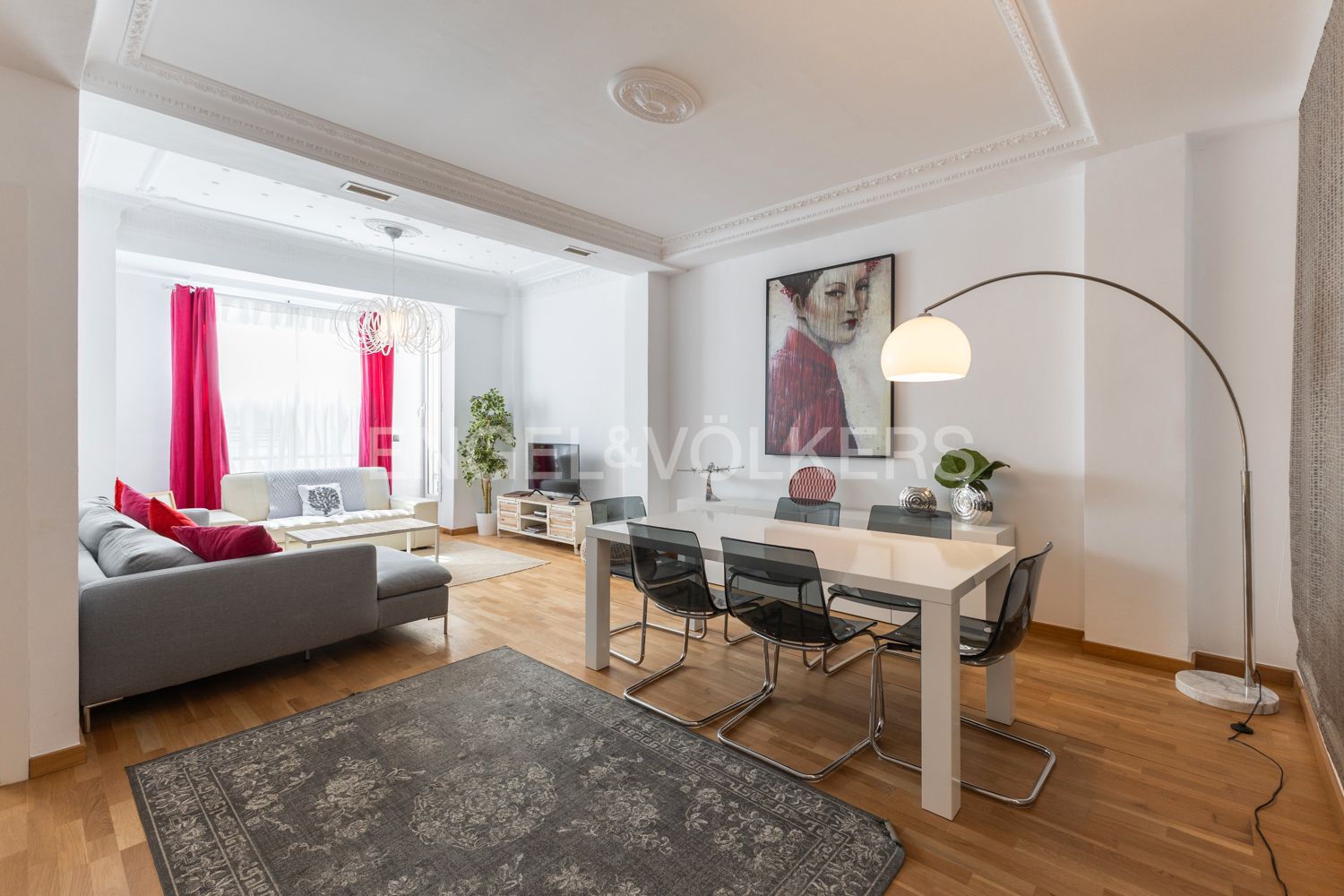 Sala d'estar de Apartament en venda en  Valencia Capital amb Aire condicionat, Calefacció i Parquet