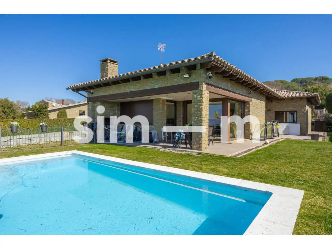 Piscina de Casa o chalet en venta en Folgueroles con Aire acondicionado, Calefacción y Jardín privado