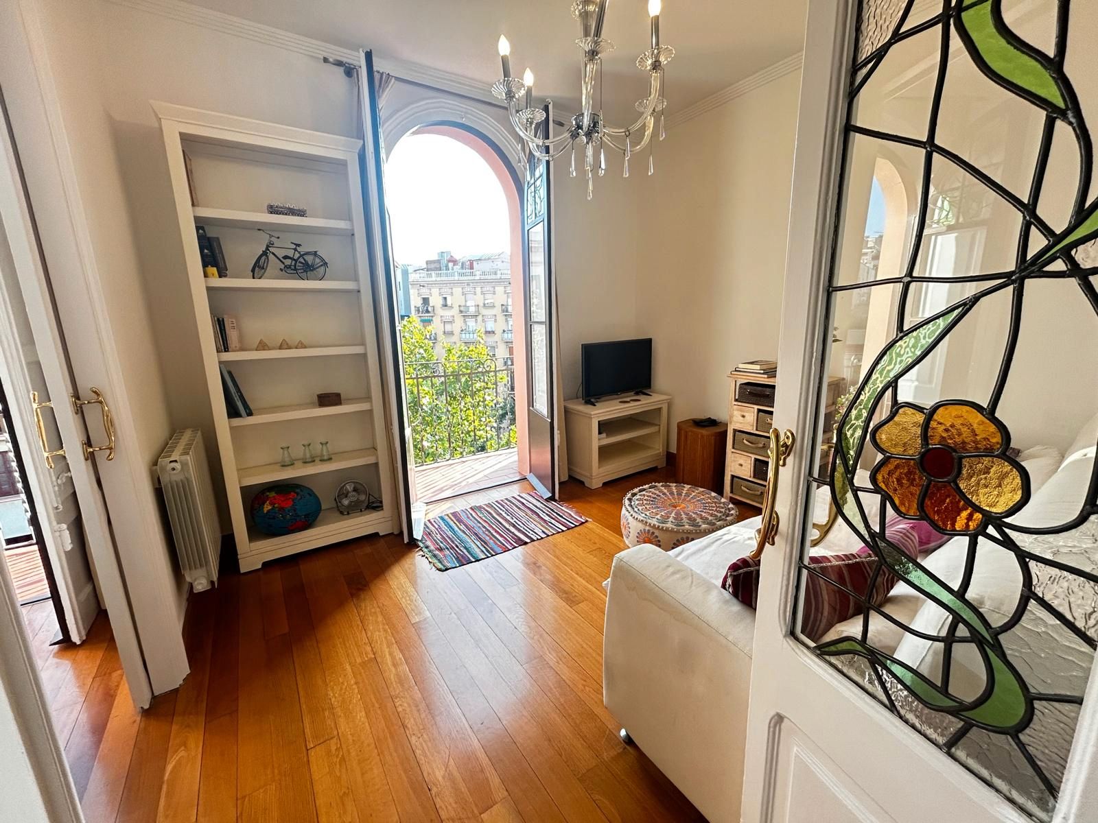 Living room of Flat to rent in  Barcelona Capital  with Furnished, Oven and Washing machine