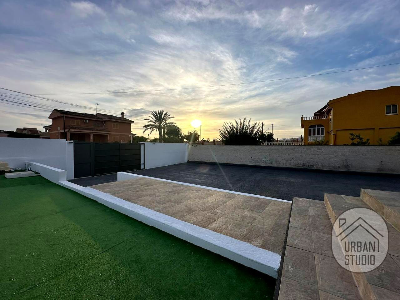 Terrassa de Casa o xalet en venda en San Vicente del Raspeig / Sant Vicent del Raspeig amb Aire condicionat, Jardí privat i Parquet