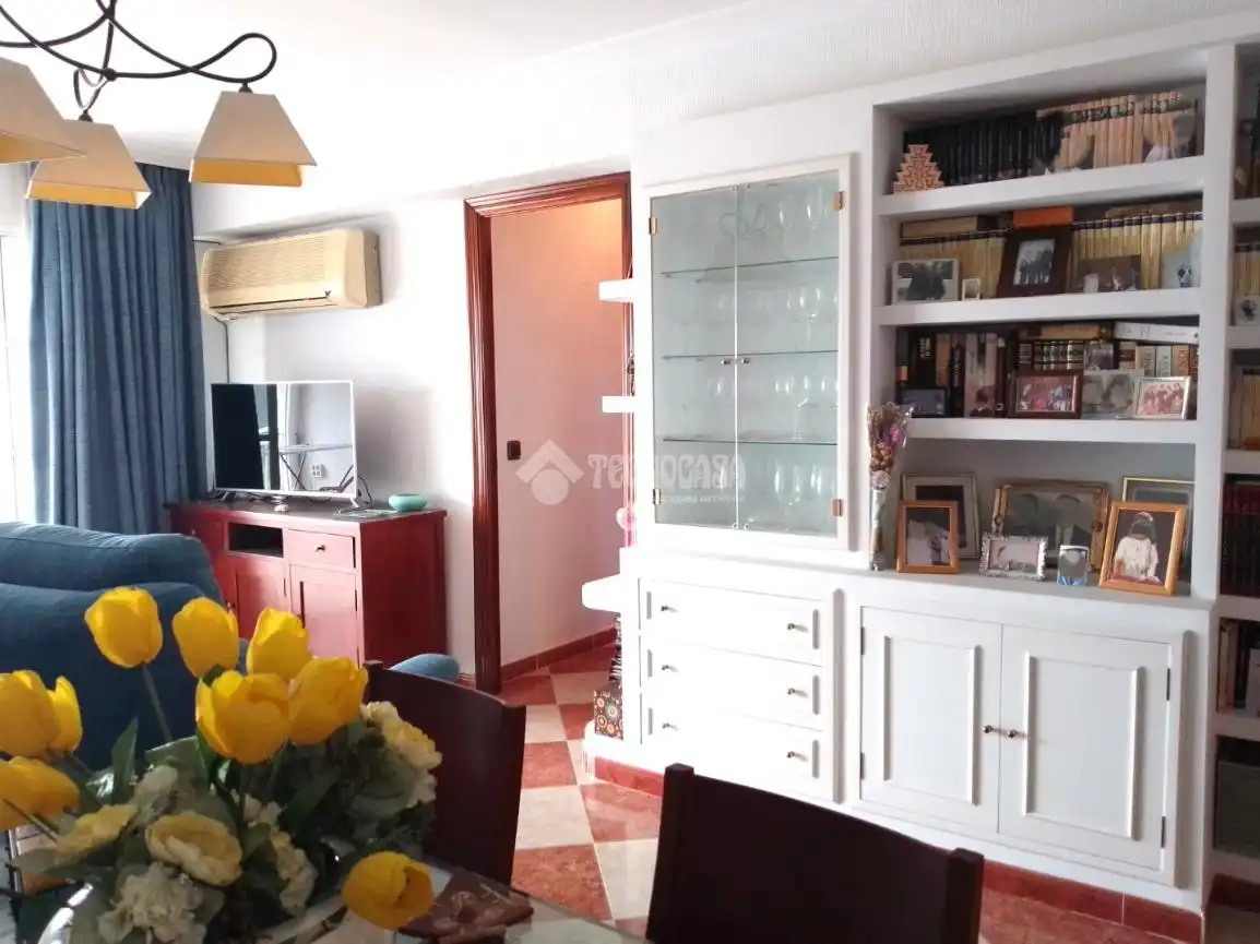 Sala de estar de Piso en venta en Sevilla con Aire acondicionado, Terraza y Amueblado